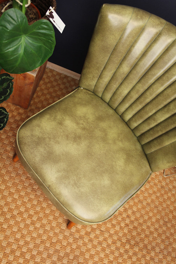 Groene cocktail stoeltjes / vintage club chairs jaren 60