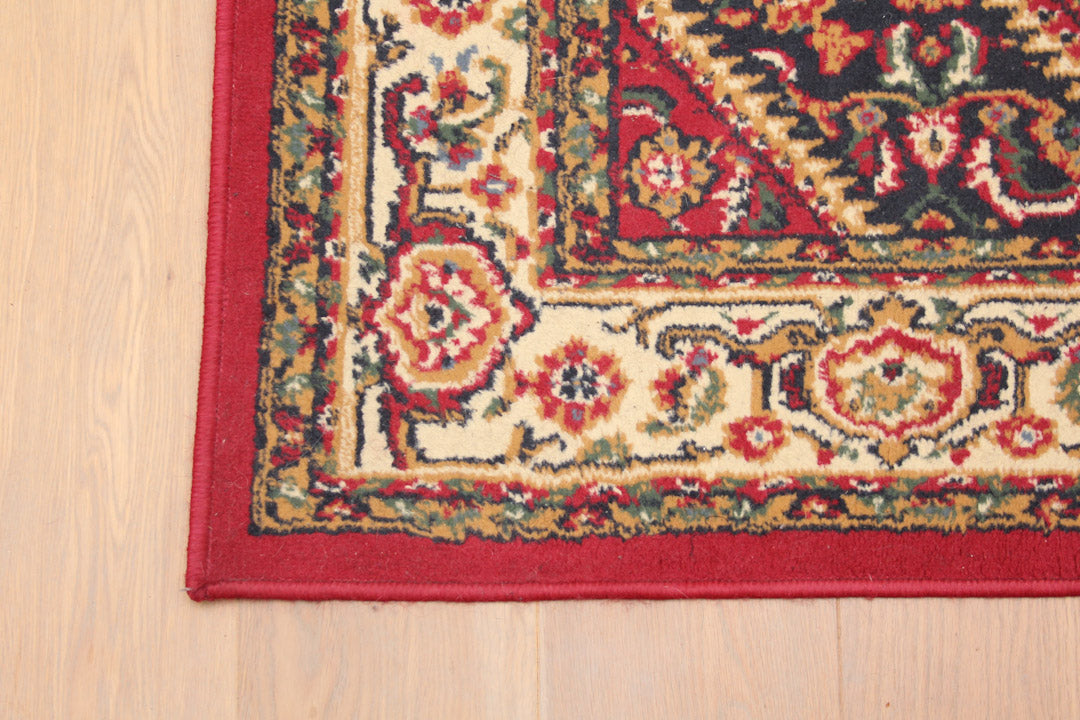 Oriental vloerkleed rood blauw