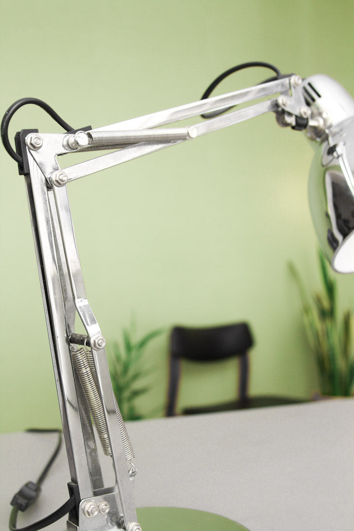 Retro bureaulamp chroom