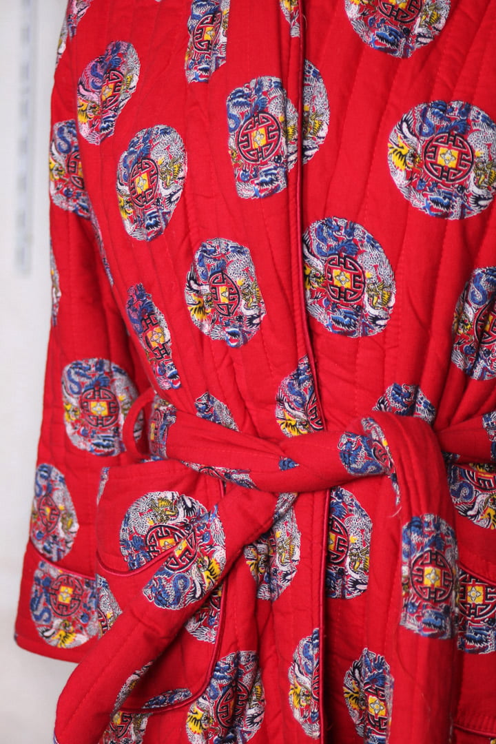Rode kimono / vintage kamerjas