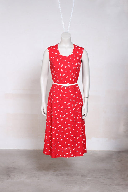 Vintage rode zomerjurk