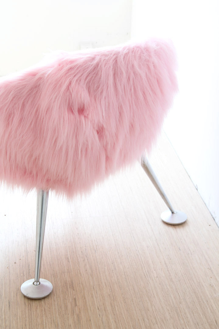 Pop Art roze furry stoel