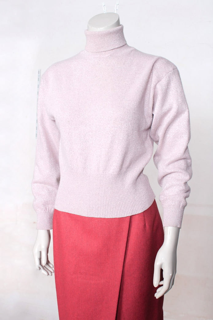 Roze coltrui met lurex glitters