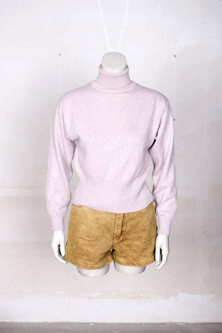 Roze coltrui met lurex glitters