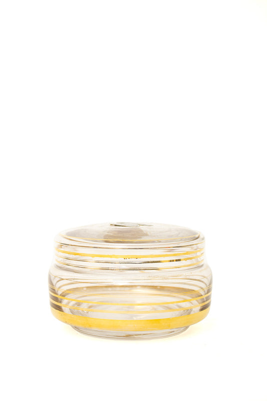 Vintage kristallen verguld bonbonnière Laeken Cristal