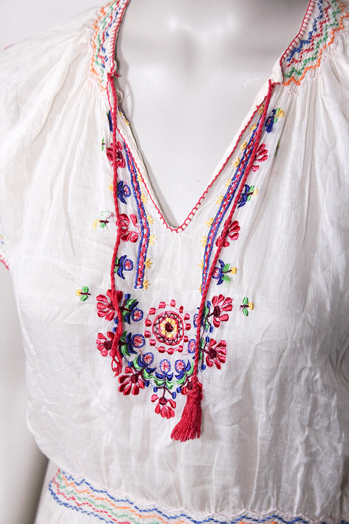 Bohemian geborduurde top jaren 60