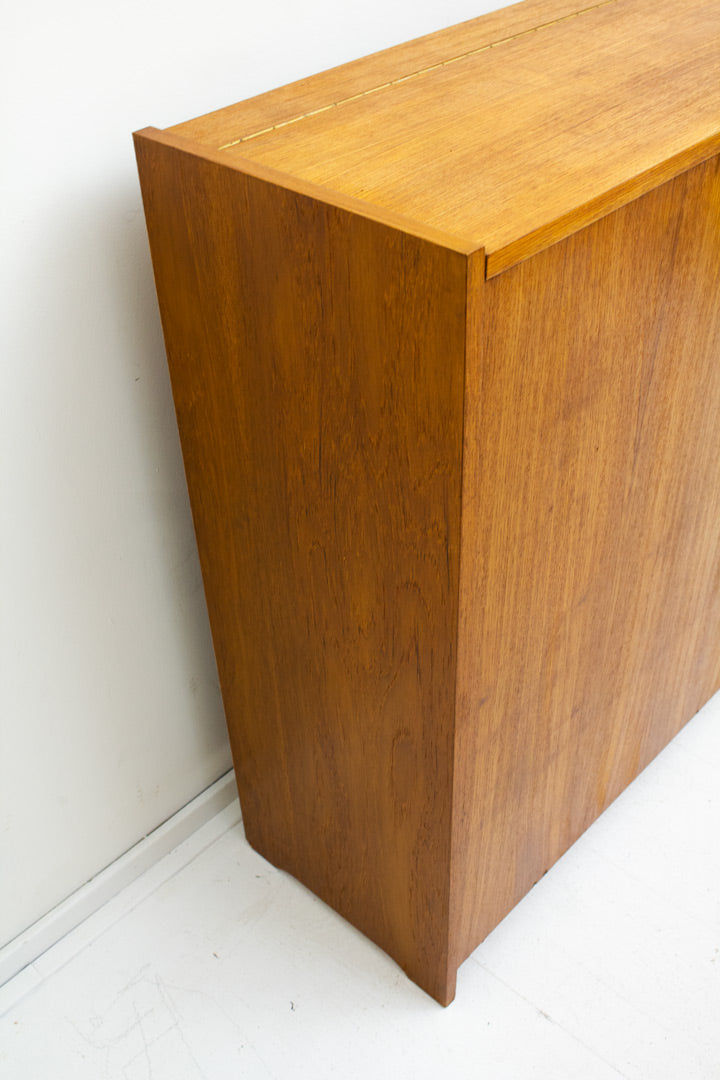 Teakhouten vintage opbergkist/dekenkast