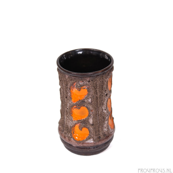 Strehla East Germany fat lava vaas (1260)