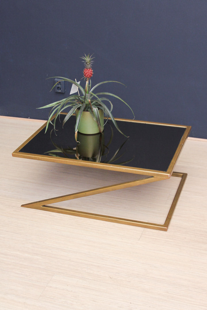 Z tafel / messing salontafel vintage