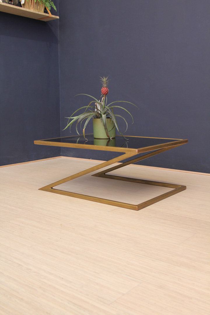 Z tafel / messing salontafel vintage