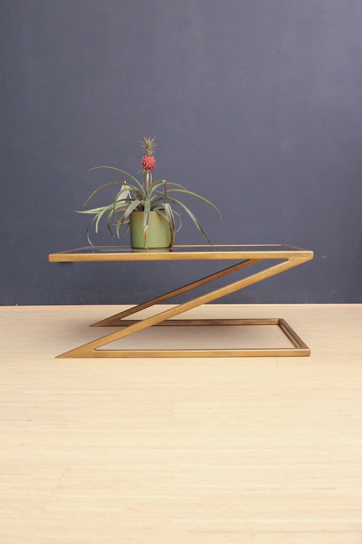 Z tafel / messing salontafel vintage