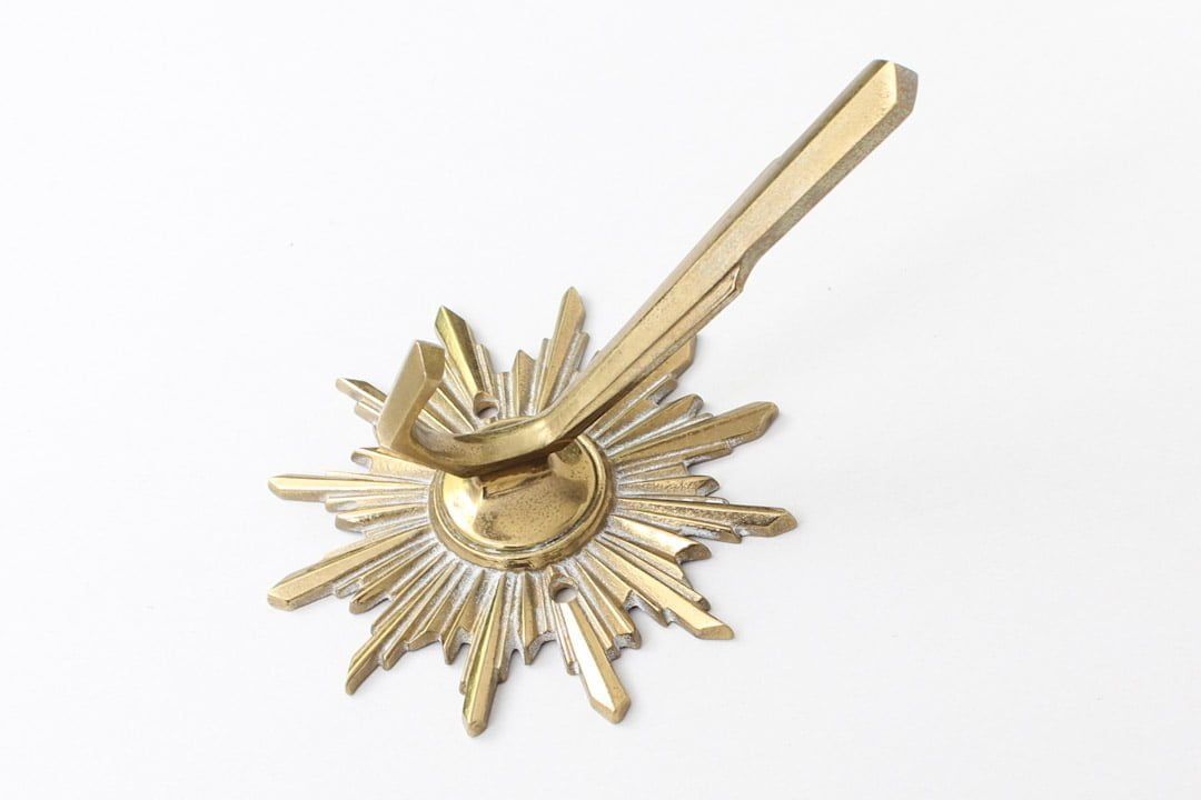Grote vintage Art Deco wandhaak