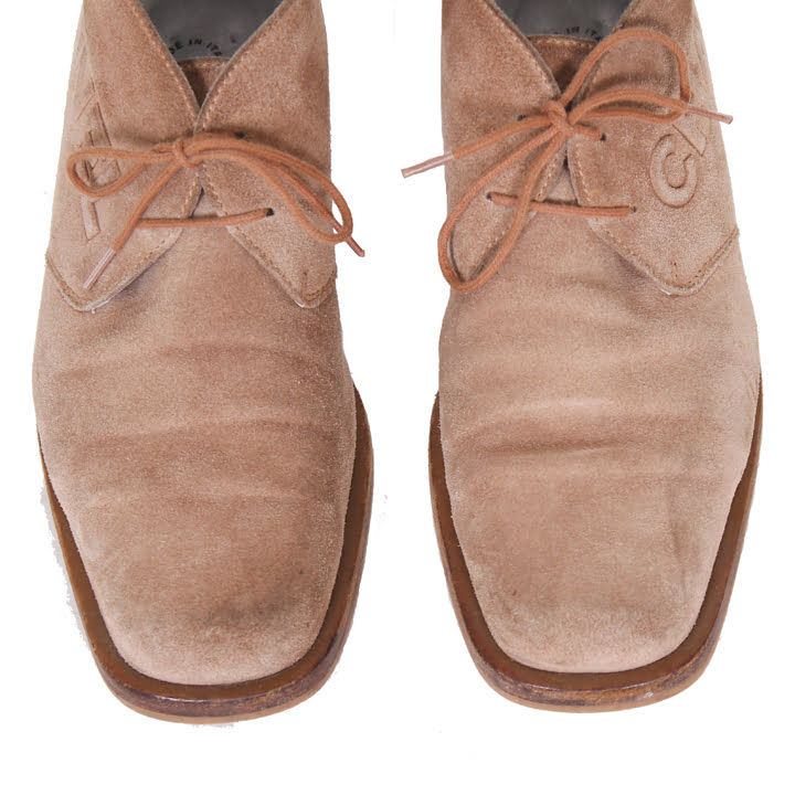 Beige suède vintage Chanel schoenen