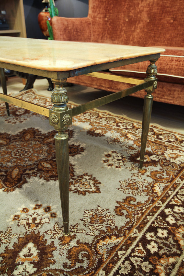 Vintage gele onyx salontafel marmer