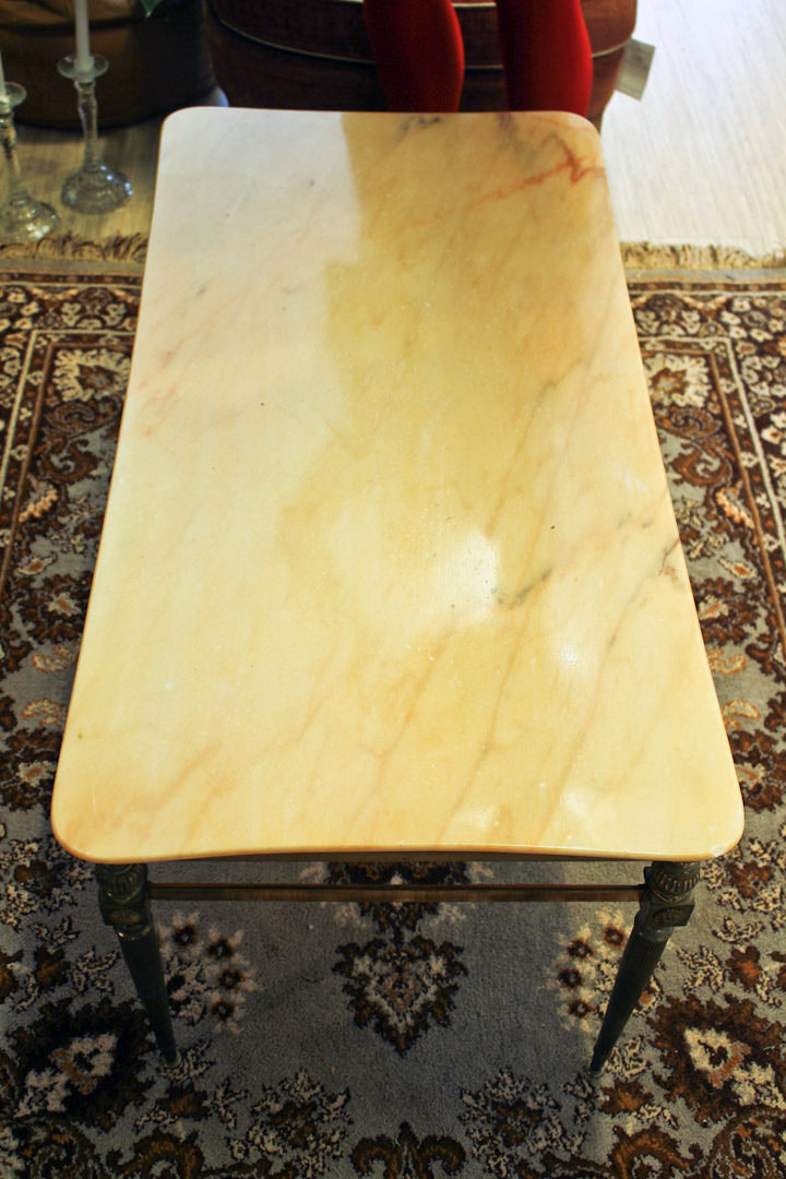 Vintage gele onyx salontafel marmer