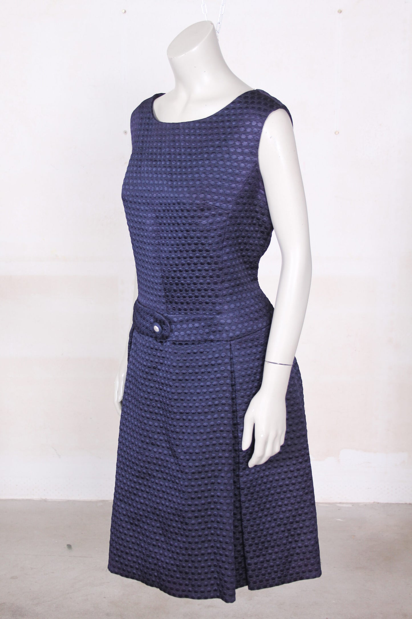 Donkerblauwe cocktailjurk