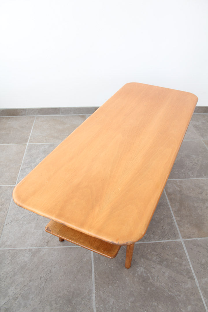Vintage blonde salontafel beuken