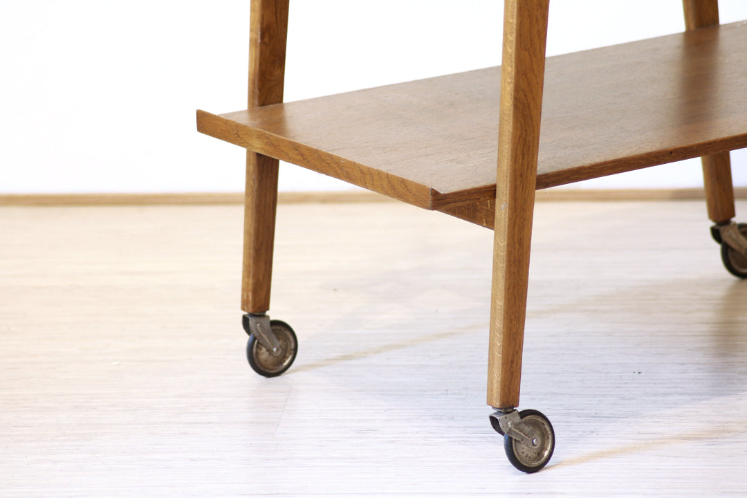Vintage houten serveerwagen