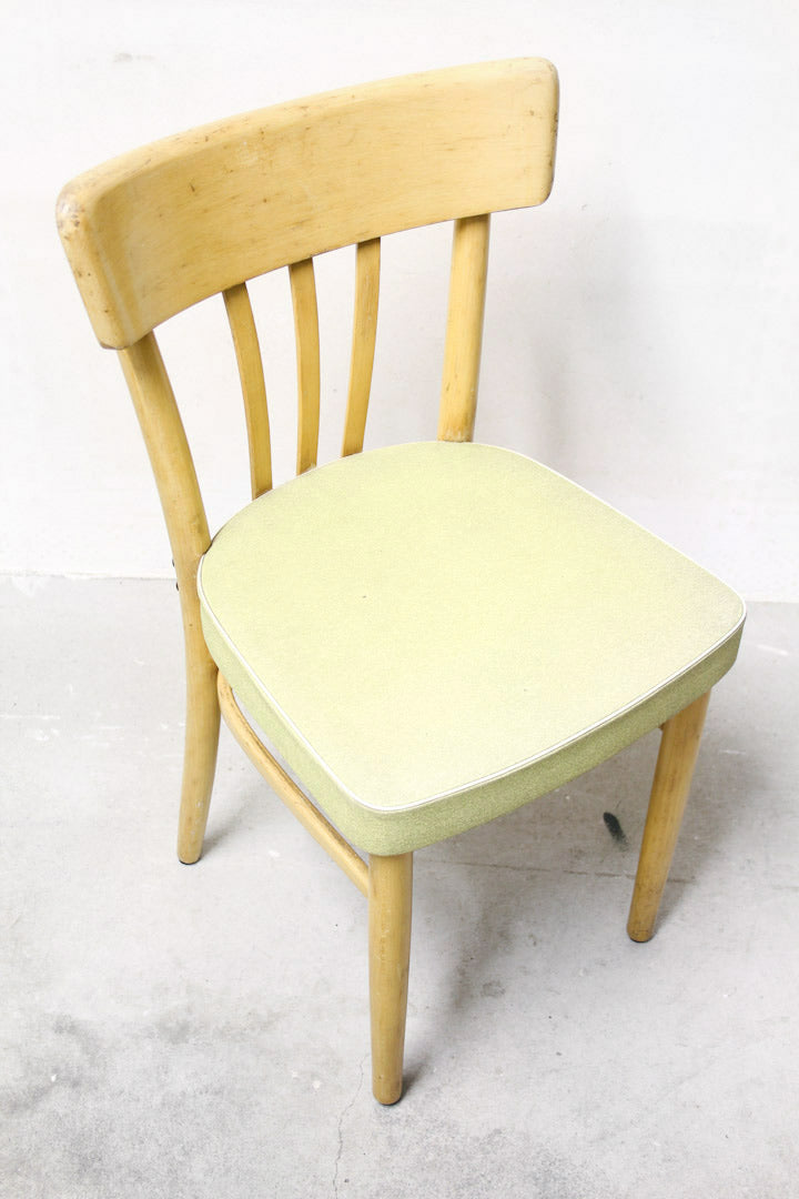 Set houten eetkamer / keukenstoelen jaren 50 60