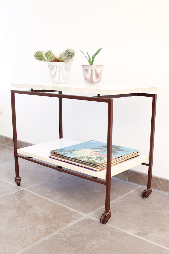 Vintage LP tafeltje / trolley