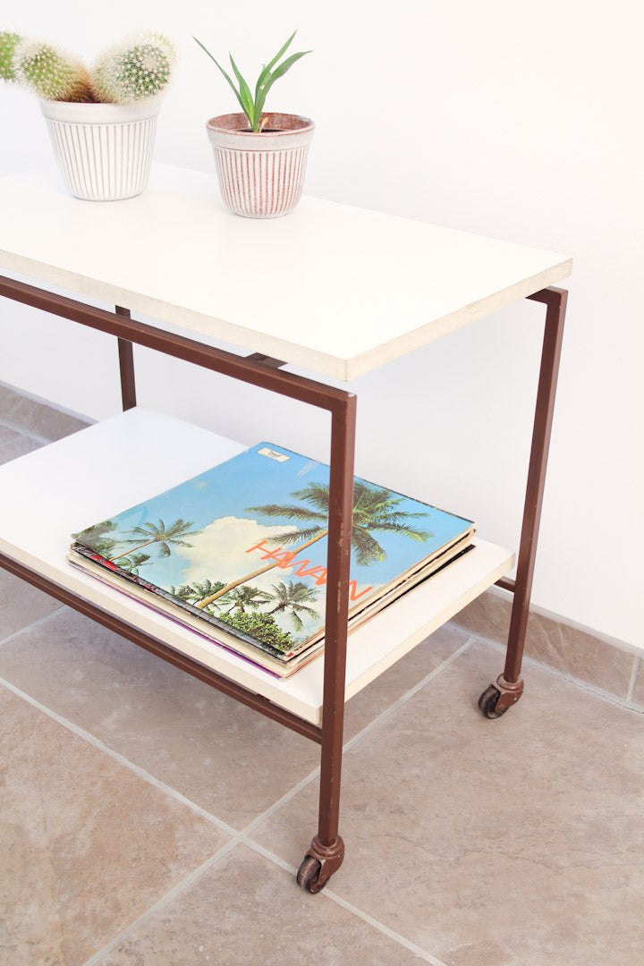 Vintage LP tafeltje / trolley