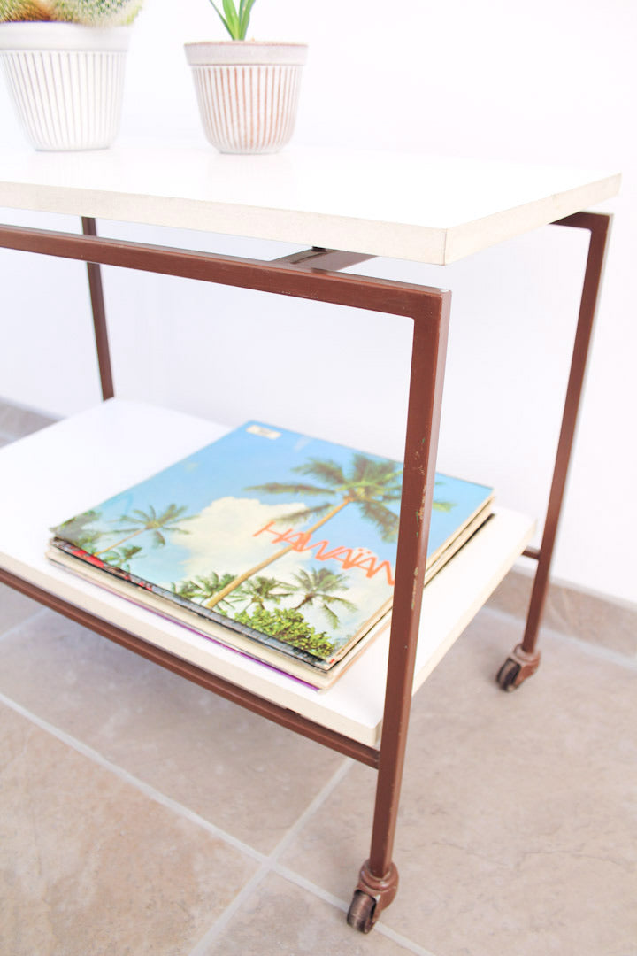 Vintage LP tafeltje / trolley