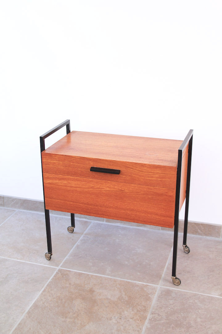Vintage naaikastje trolley Dutch design