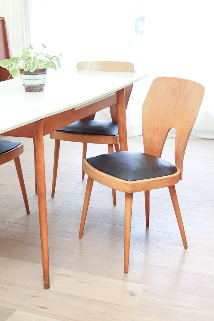 vintage eetkamerstoelen