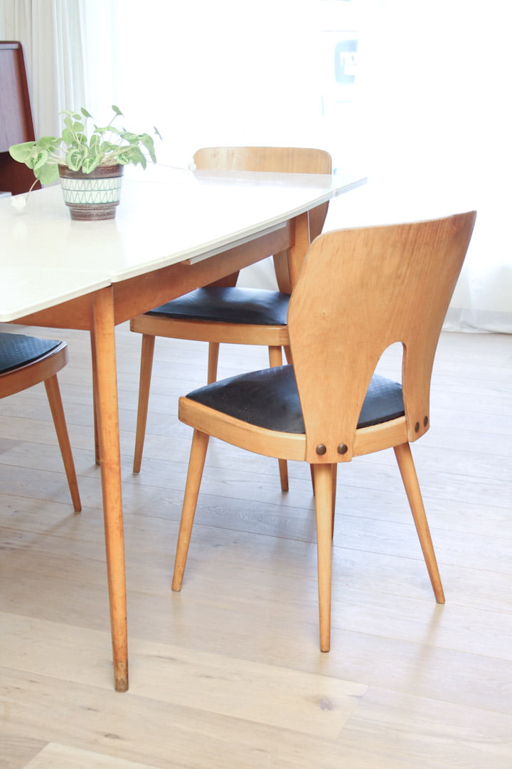 vintage eetkamerstoelen