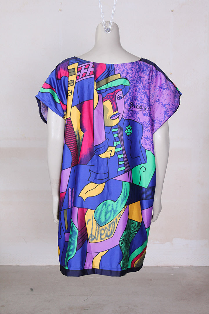 Vintage jaren 90 Picasso jurk / tuniek hiphop