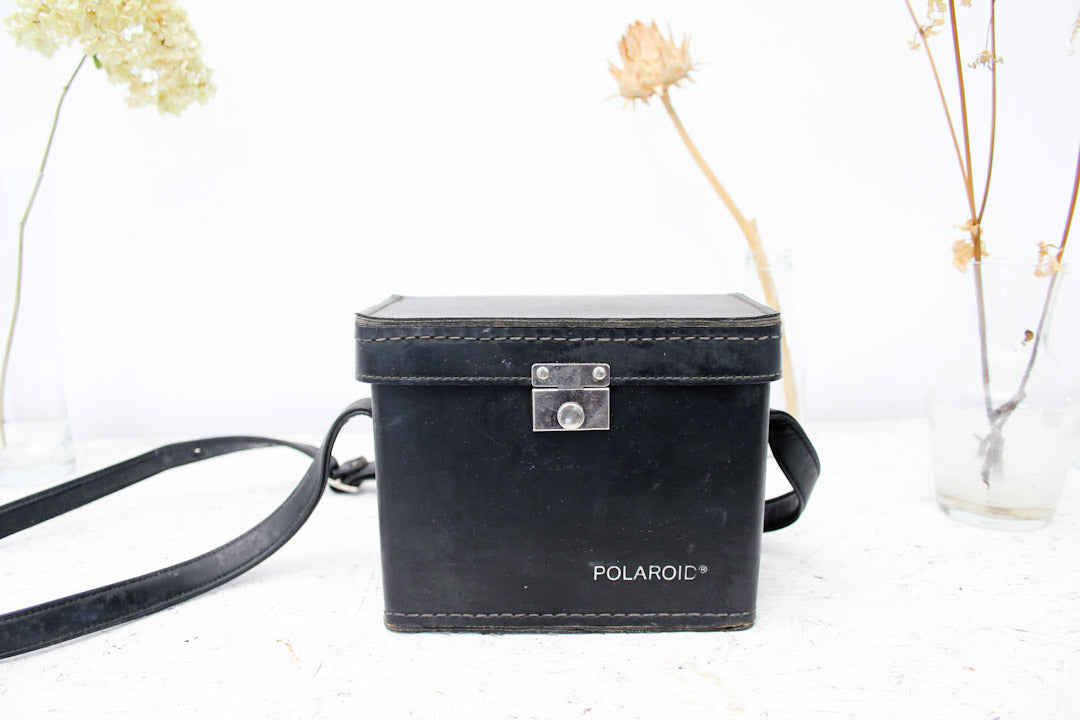 Zwarte vintage Polaroid tas hardcase