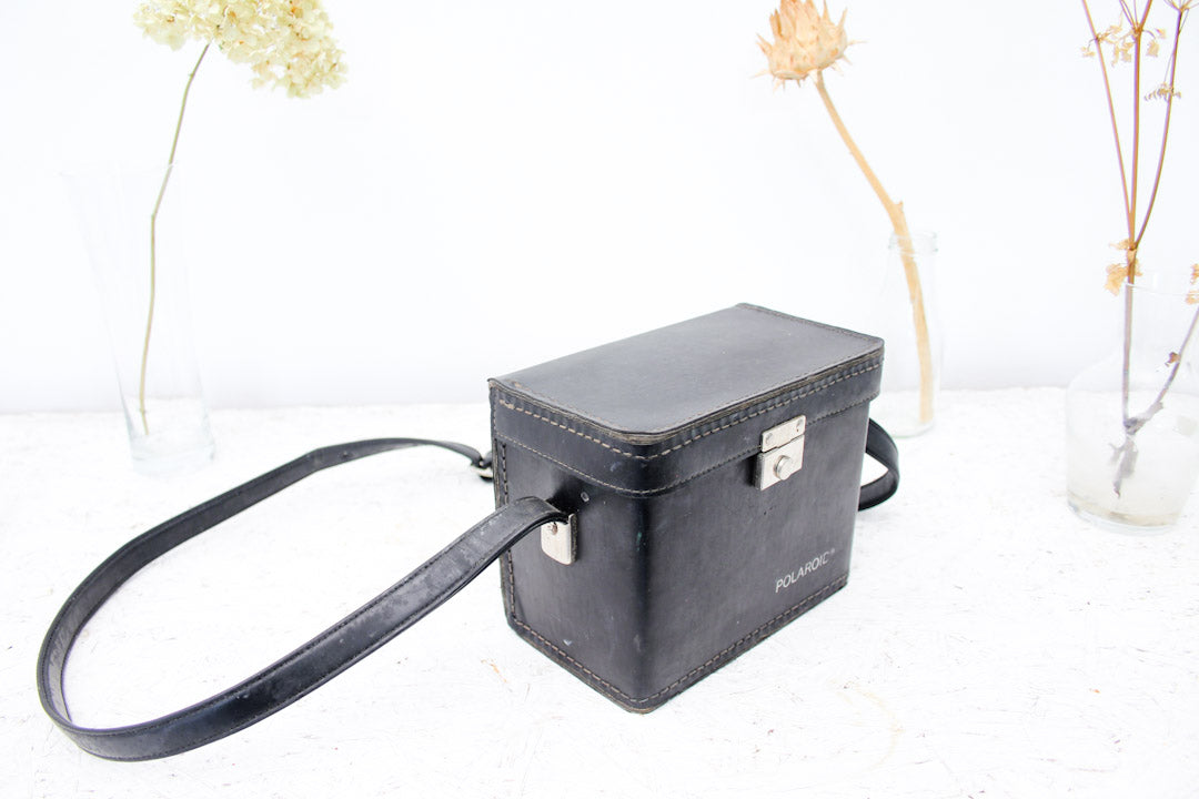 Zwarte vintage Polaroid tas hardcase