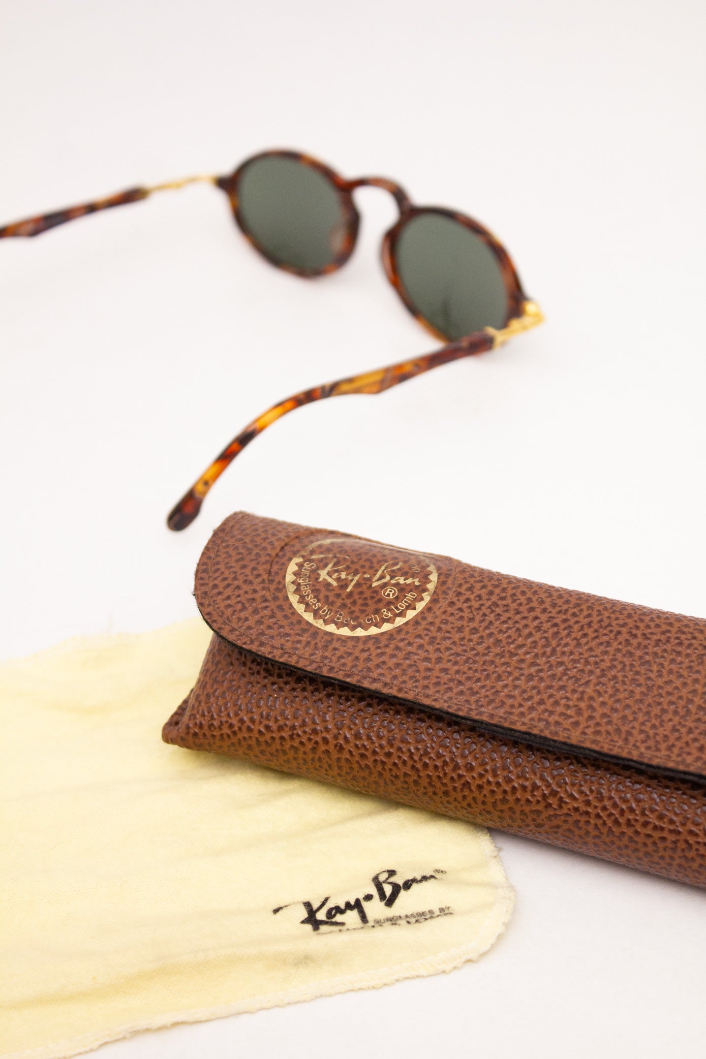 Vintage Ray-Ban zonnebril W1524 B&L Gatsby Deluxe Style tortoise
