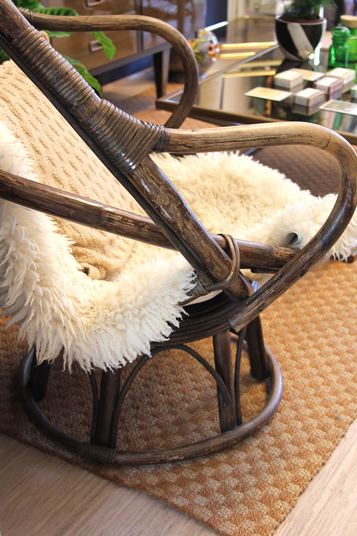 Vintage Rotan eistoel