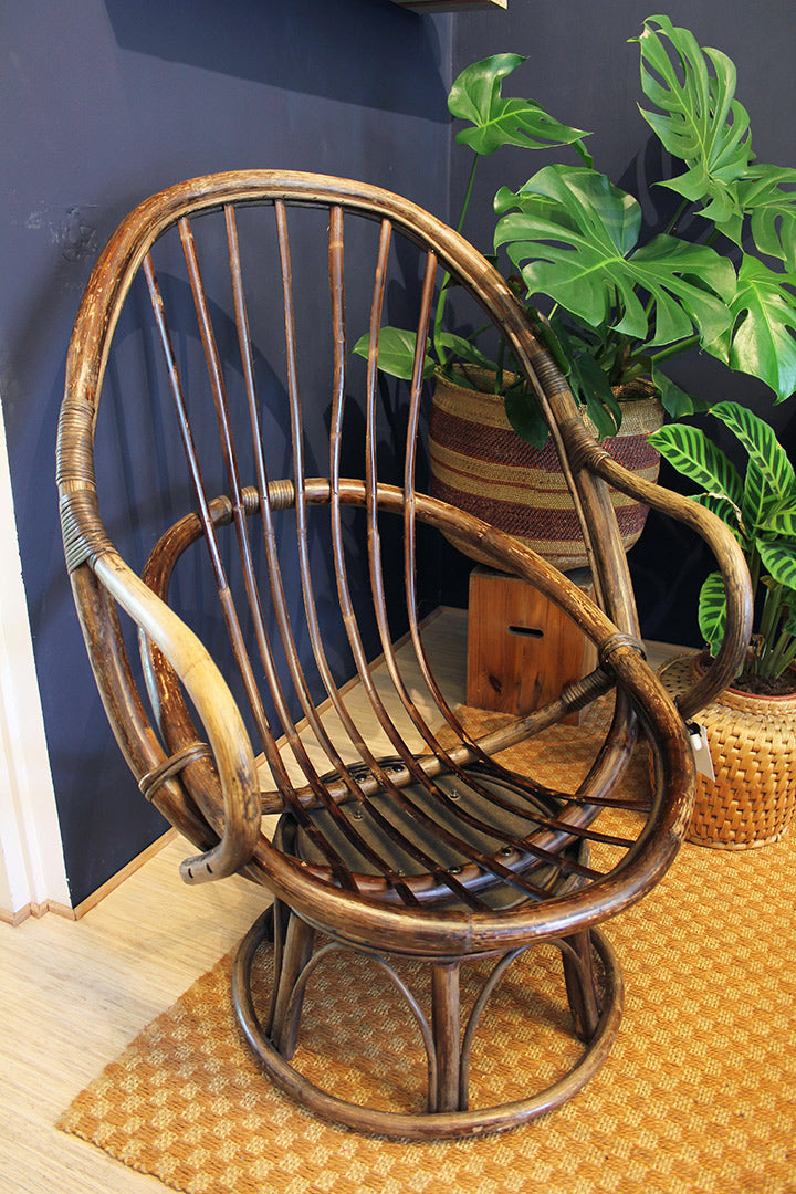 Vintage Rotan eistoel