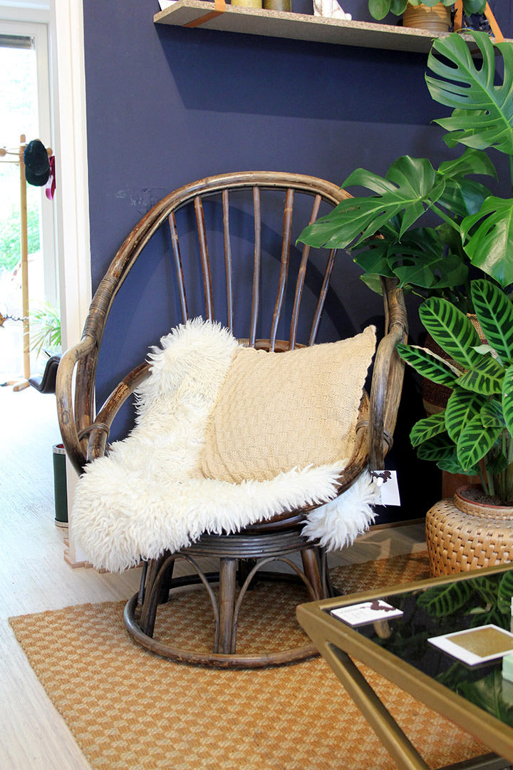 Vintage Rotan eistoel