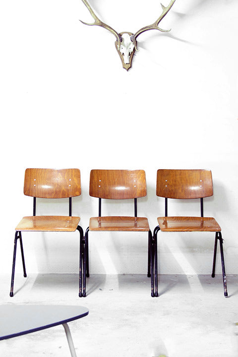 Vintage schoolstoelen