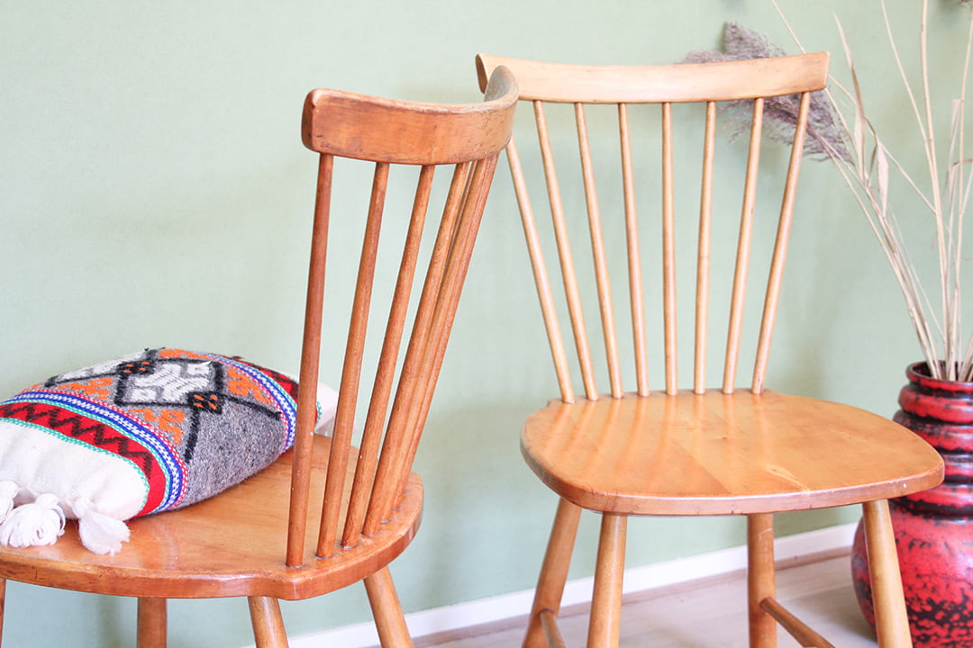 Vintage spijlenstoelen