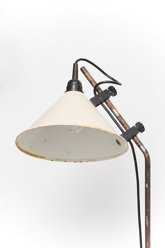 vintage staande leeslamp