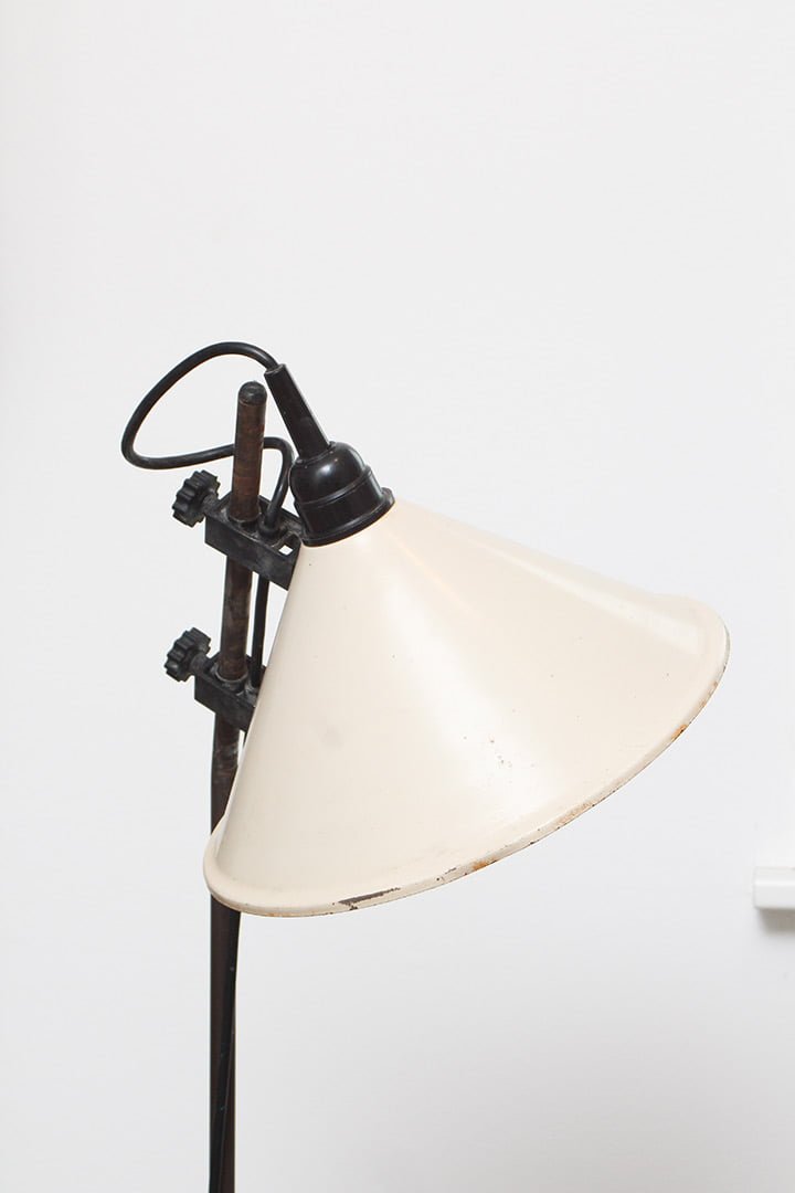 vintage staande leeslamp