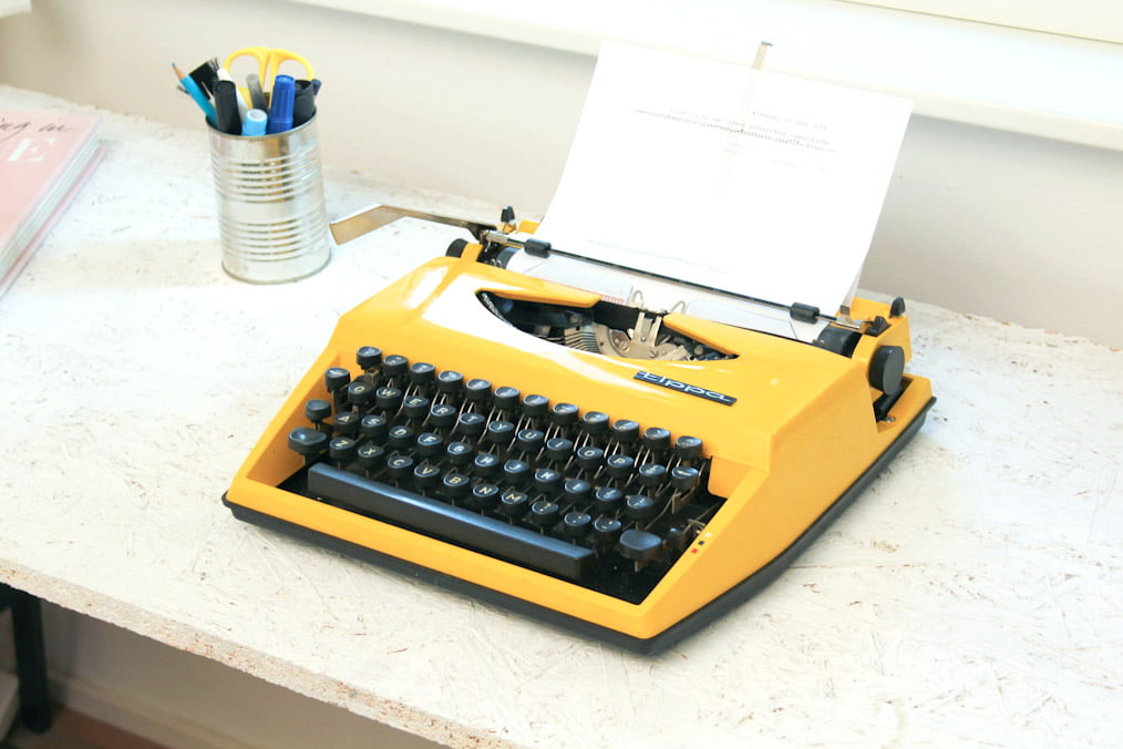gele typemachine