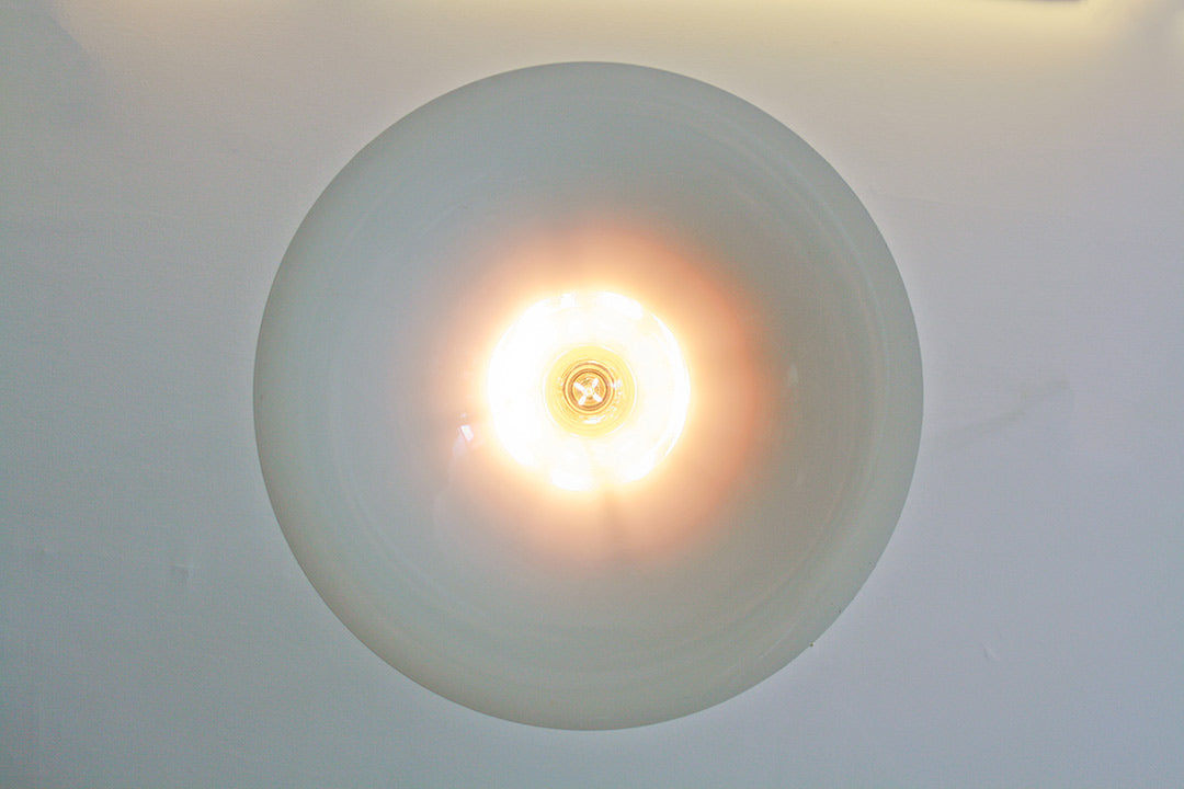 Vintage witte heksenhoed lamp 70s