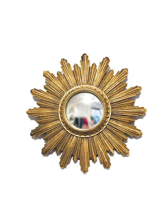 Vintage Butler's Eye gouden zonnespiegel