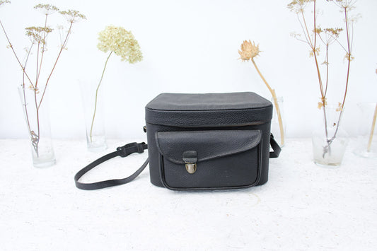 zwarte camera tas