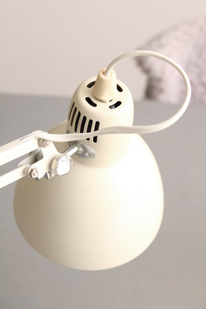 Retro bureaulamp wit / schaarlamp