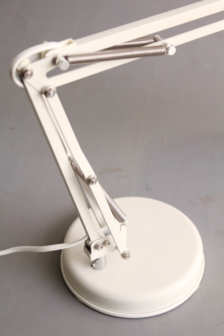 Retro bureaulamp wit / schaarlamp