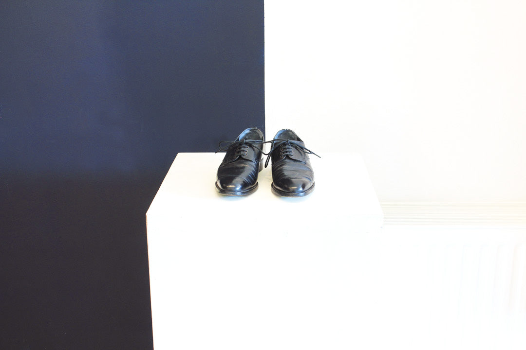 Zwarte leren veterschoenen Yohji Yamamoto x Robert Clergerie maat 36