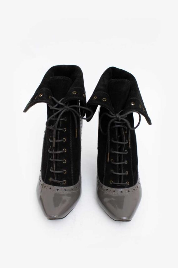 Grijs zwarte brogue veterlaarsjes Marc by Marc Jacobs